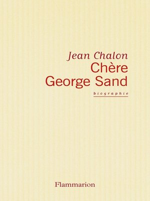 cover image of Chère George Sand